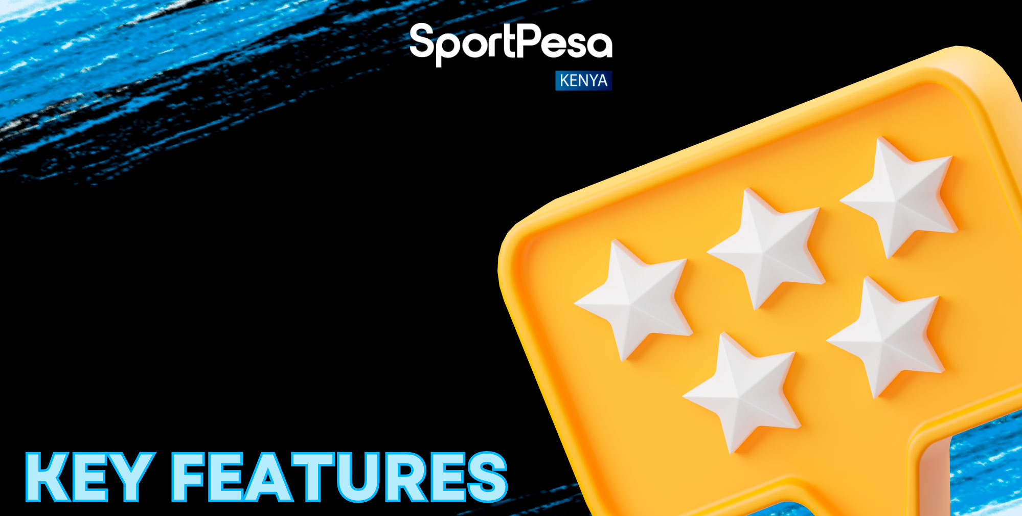 The Sportpesa app has a number of features